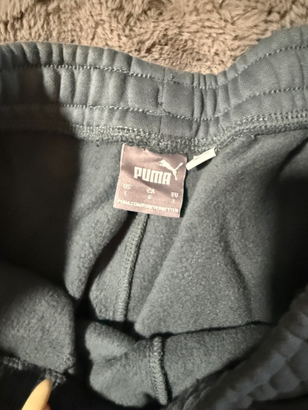 Puma Men’s Slate Blue Athletic Fleece Shorts - Picture 2 of 10